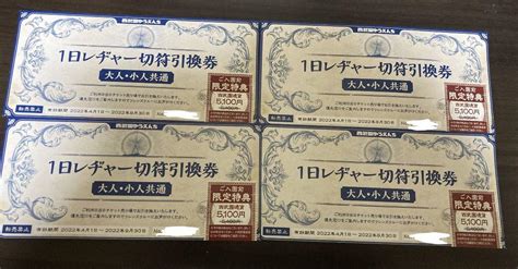 西武園ゆうえんち 1日レジャー切符引換券①