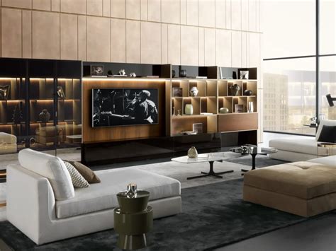 Rustic Americana And Italian Elegance Blend Sectional Wooden Storage