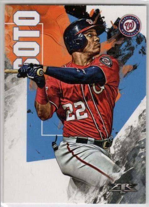 Mint Base Topps Fire Juan Soto