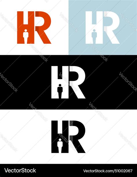 Hr Logo Royalty Free Vector Image VectorStock