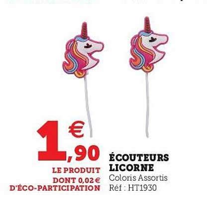 Promo écouteurs Licorne chez Hyper U iCatalogue fr