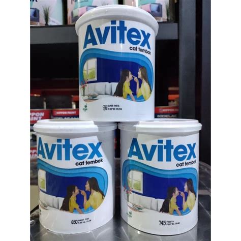 Jual Cat Avitex Kg Cat Dinding Dan Plafon Gypsum Kg Avian Shopee