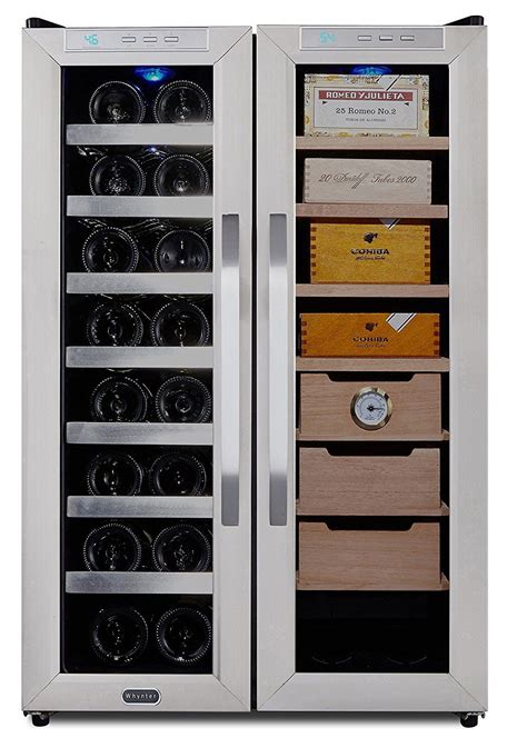 Whynter Cwc Dd Freestanding Wine Cooler And Cigar Humidor Center