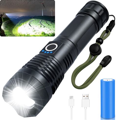 Lumens Rechargeable Flashlight High Lumens Grentay Brightest