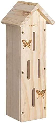 Navaris Insect House With Stakes Extra Large Wooden Bug Hotel H