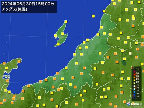 中条新潟県の過去のアメダス2024年06月30日 日本気象協会 Tenkijp