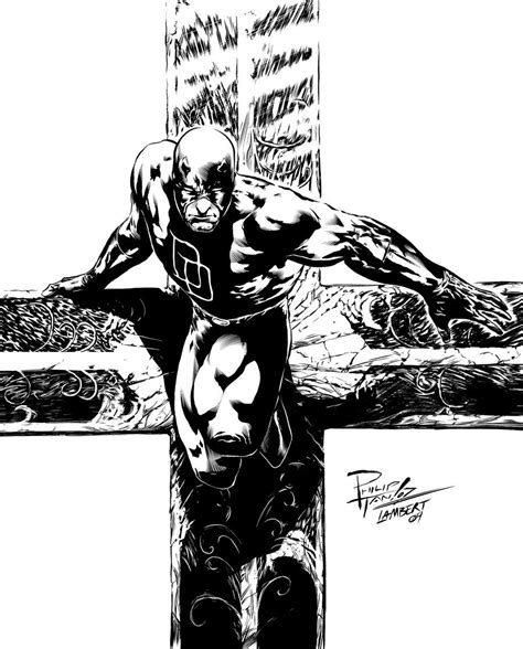 Daredevil By Philip Tan Inks By Jeremiahlambertart On Deviantart