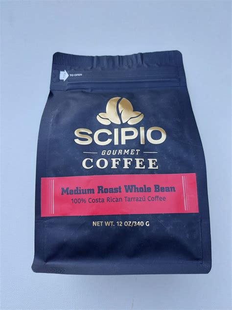 MEDIUM ROASTED - WHOLE BEAN COFFEE (12 oz) - Scipio Farms Gourmet Coffee