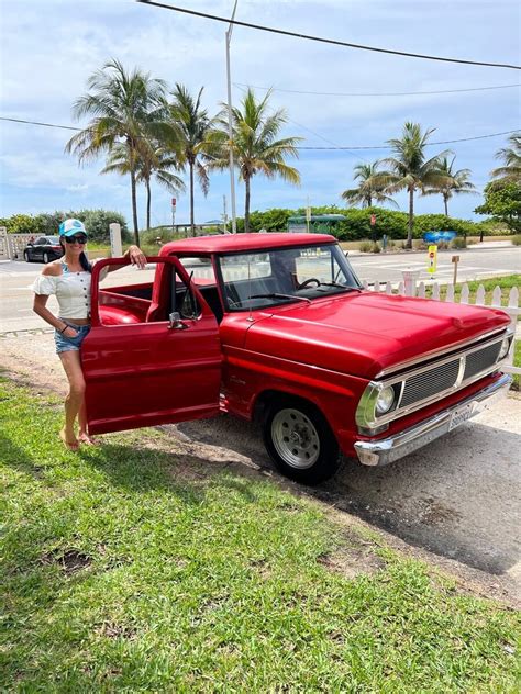 1972 Ford F100 Pickup Red Rwd Manual Step Side Classic Ford F100 1972 For Sale