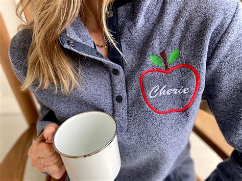 This Adorable Fleece Button Sweatshirt Is Perfect For Teachers