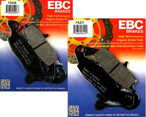 2 Sets Ebc Front Brake Pads Rightleft Kawasaki And Suzuki Below Fa229fa231 Ebay