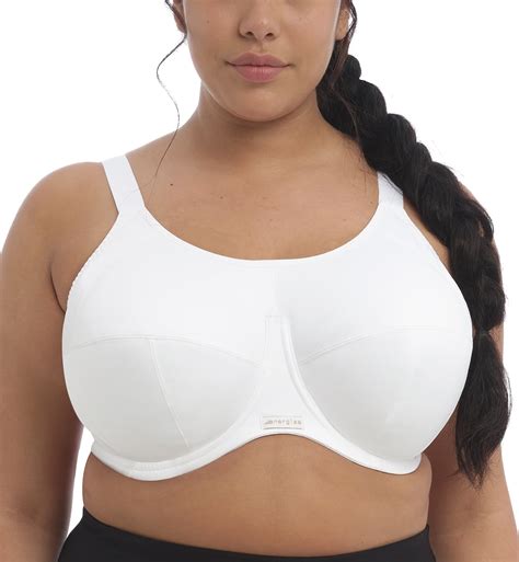 Elomi Energise J Hook Underwire Sports Bra 8041 38h White