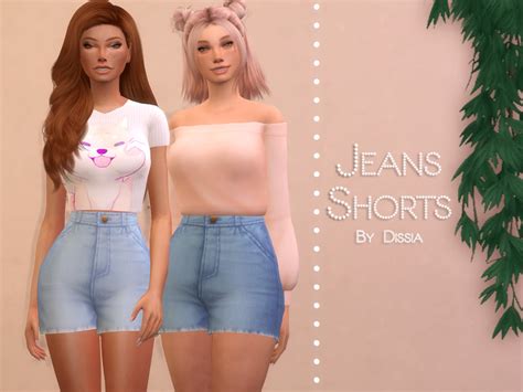 The Sims Resource Jeans Shorts