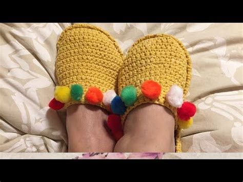 Como fazer pantufa de crochê YouTube Crochet slippers free pattern