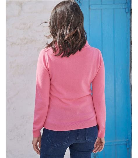 Rose Pink | Jackie Roll Neck | WoolOvers US