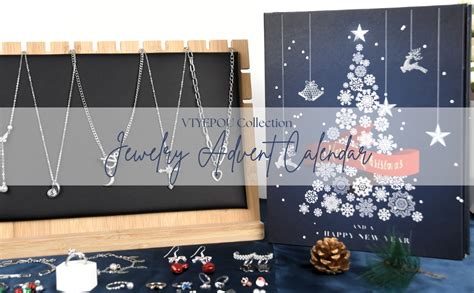 Jewellery Advent Calendar For Women Christmas Countdown 2023 Silver