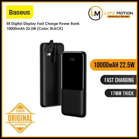 Jual Power Bank Baseus Elf Digital Display Fast Charge Mah W