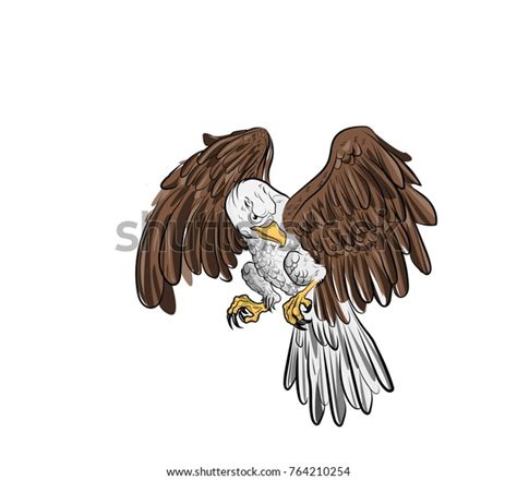 Engle Flying Sky Stock Vector (Royalty Free) 764210254 | Shutterstock