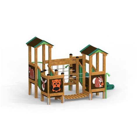 Playground Play Structure Forest Treehouse Lars Laj Stainless