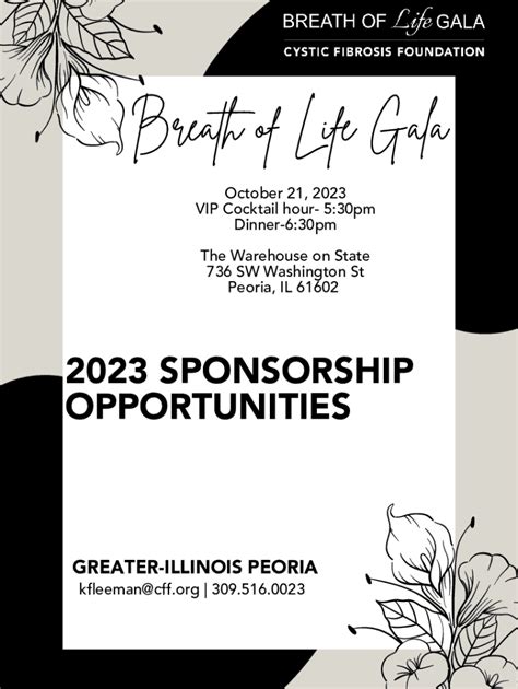 Fillable Online Milwaukee Breath Of Life Gala Cf Foundation Events