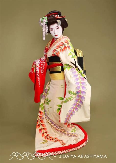 A Woman Dressed As A Kabuki Dancer At A Kimono Photography Experience