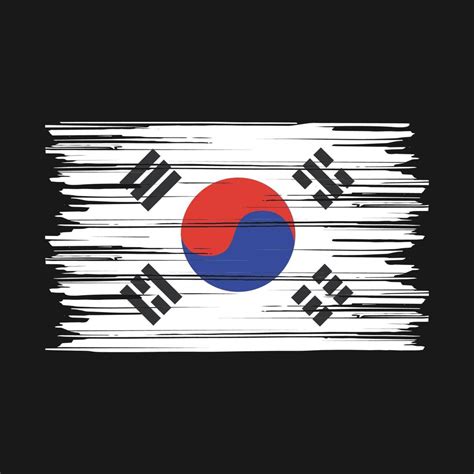 South Korea Flag Brush 20471508 Vector Art At Vecteezy