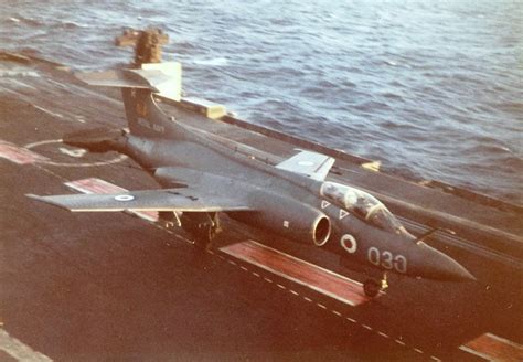 Hms Ark Royal R Blackburn Buccaneer S Xn R Naval Air