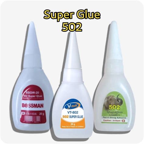 502 Multipurpose Super Glue 3 Second Glue V Tech Bossman Elephant Lazada