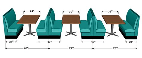 Restaurant Booth Dimensions Booth Seating And Banquette Dimensions