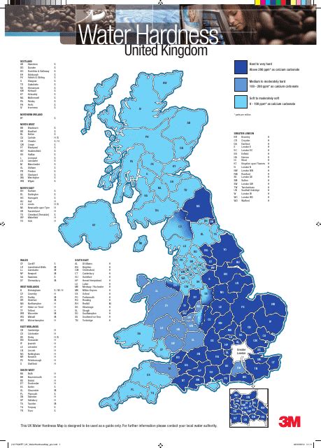 United Kingdom United Kingdom Water Hardness Chart Download Printable ...