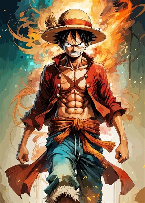 One Piece Monkey D Luffy Posters And Prints By Shania 25 Printler