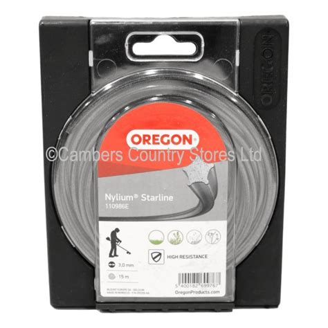 Oregon Strimmer Line Nylium Starline 3 0mm X 15m Cambers Country Store