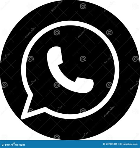 Whatsapp Logo Messenger Icon Realistic Social Media Logotype Editorial