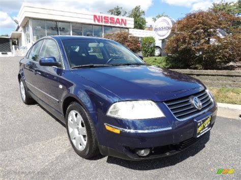 2003 Indigo Blue Pearl Volkswagen Passat Glx 4motion Sedan 70687310 Car Color