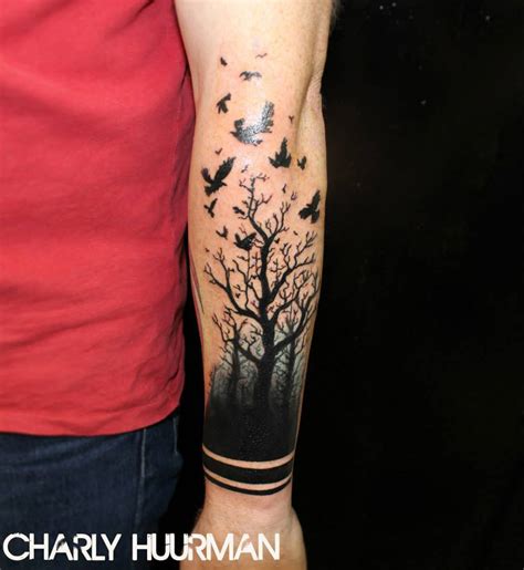 Bird Tree Tattoo