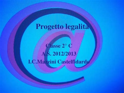 PPT Progetto legalità PowerPoint Presentation free download ID 3661594