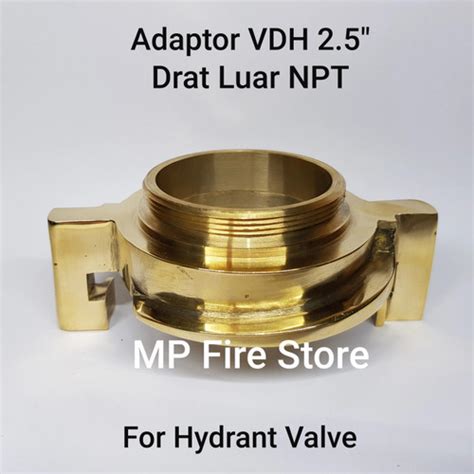 Jual Adaptor VDH VAN DER HEYDE 2 5 Drat Luar NPT Hydrant Valve 2 5 Inch