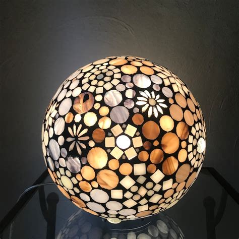 Stained Glass Globe Lamp Etsy