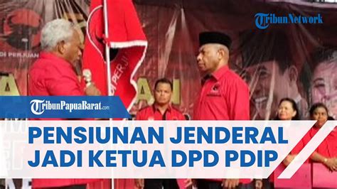 Pensiunan Jenderal TNI Bintang 3 Dilantik Jadi Ketua DPD PDIP Papua