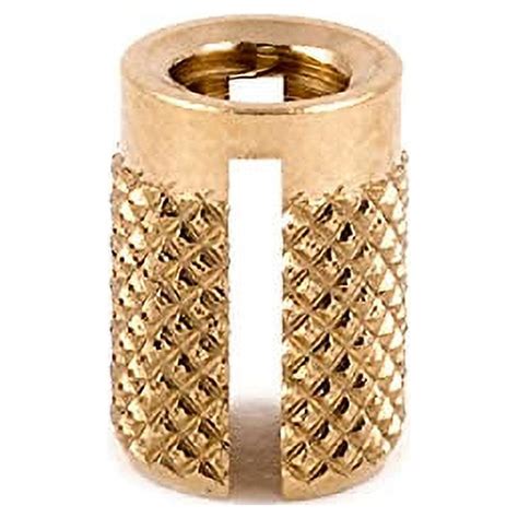 Threaded Insert For Plastic Flush Brass Thread Inserts 10 24 Pack Of 25