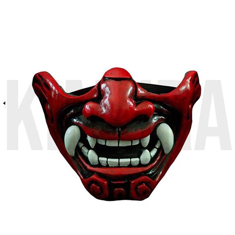 Oni Mask Red Oni Mask Japanese Oni Mask Kitsune Mask