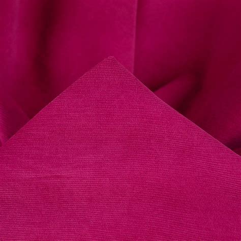 Tissu Velours Milleraies Stretch Fuchsia