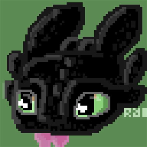 【🖤】toothless Pixel Art Httyd Amino