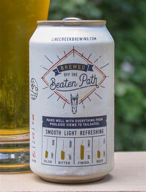 Line Creek Brewing Maverick Lager Let Us Drink Beer