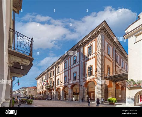 Cuneo, Piedmont, Italy - October 6, 2021: Town Hall, historic building ...