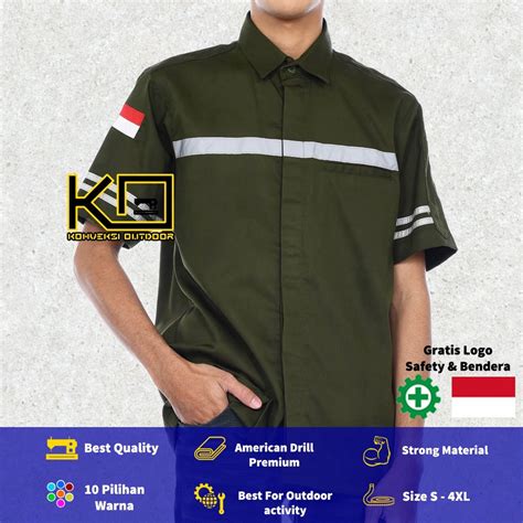 Jual Baju Kemeja Wearpack Baju Safety K Outdoor Indoor Seragam