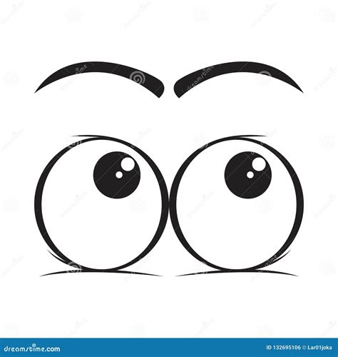 Eyes Looking Up Clipart