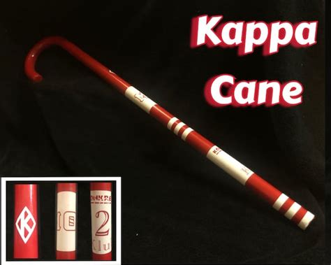 Three Section Kane Kappa Alpha Psi Cane Red White Kane Etsy