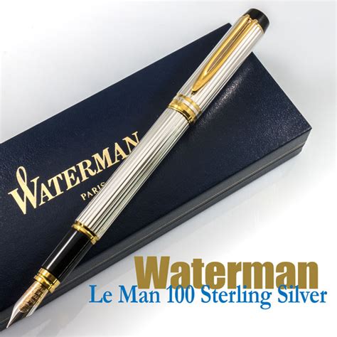 Waterman Le Man 100 Godron Sterling Silver Fountain Pen Catawiki