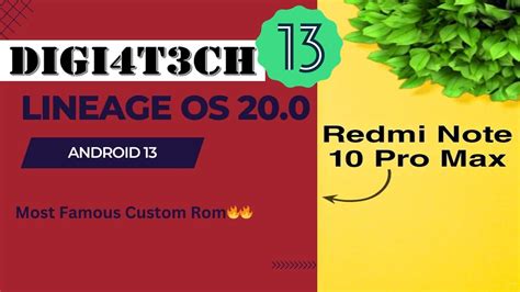 LineageOS 20 Unofficial Android 13 For Redmi Note 10 Pro Aka Sweetin